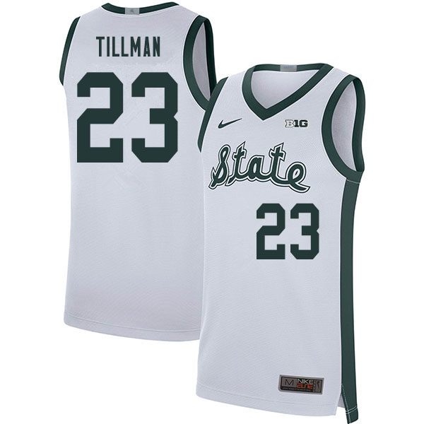 2020 Men #23 Xavier Tillman Michigan State Spartans College Basketball Jerseys Sale-Retro